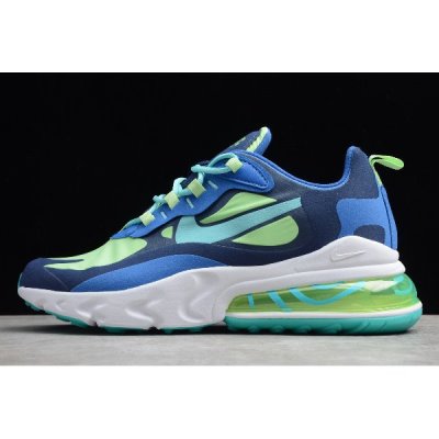 Nike Air Max 270 React Mavi / Yeşil Koşu Ayakkabısı Türkiye - 40Y8YA0E